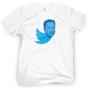 BC "Elon Twitter" Unisex T-Shirt / White M-2XL